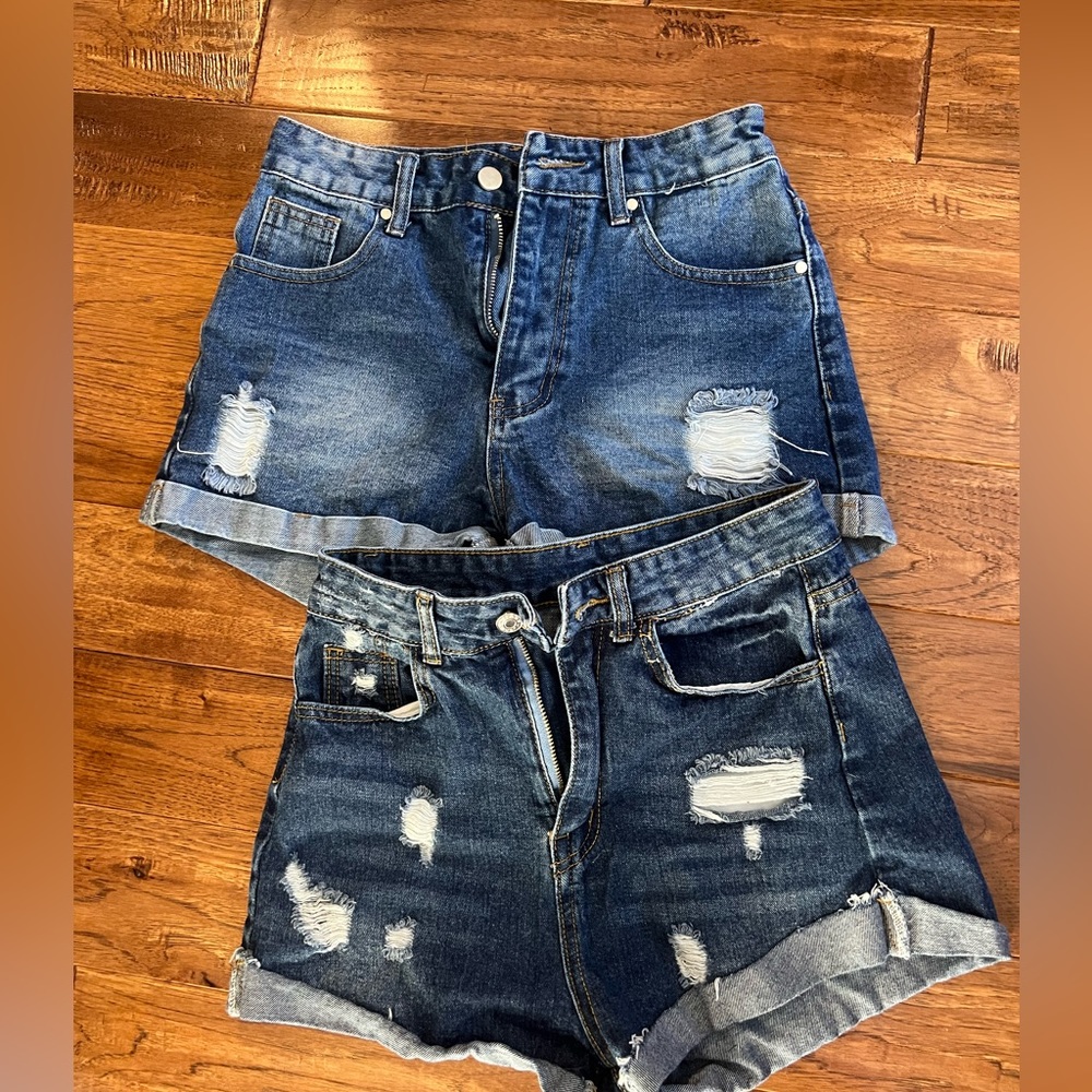 Lot of 2, Shein Jean shorts. Adult S